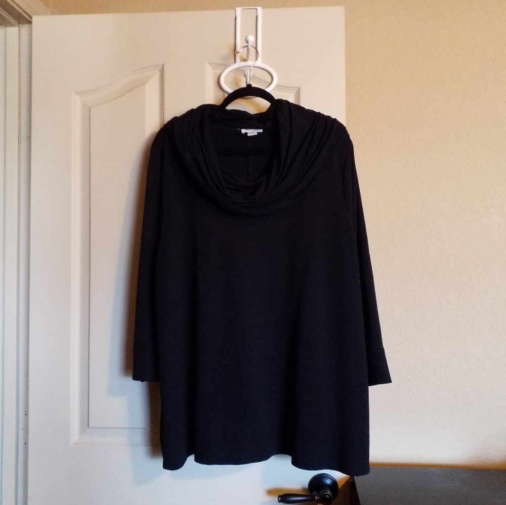 Westbound Cowell Neck Jersey Knit 3X Top